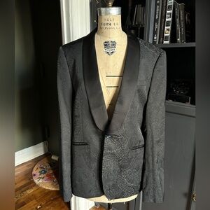 Men’s Paisley Jacquard Tuxedo Jacket/Blazer